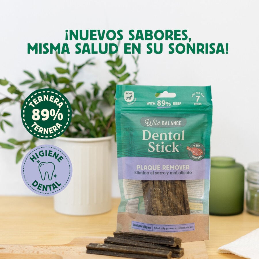 7 barritas Wild Balance Stick Dentales de Ternera para Perros, , large indicador imagen numero 4